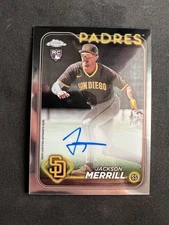 2024 Topps Chrome #RA-JME Jackson Merrill Base Auto Rookie RC Padres SP