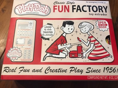 Play-Doh Fun Factory Classic Style Extruder Set Retro 1956 NEW Toy Hasbro