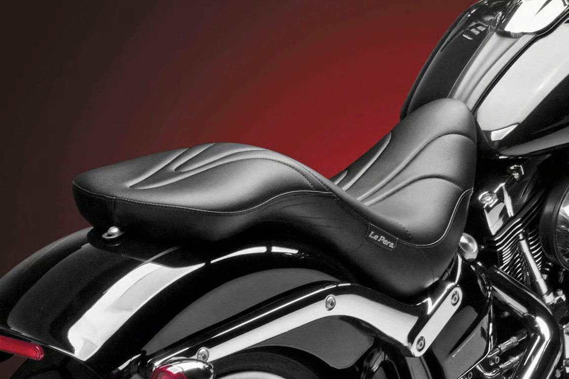 Le Pera Sorrento Stitch 2-Up Full Length Seat Motorcycle Street Bike LKB-900