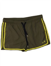 SUN68 Mens Swimming Shorts Large Khaki Polyester CK10