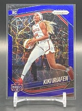 2025 Panini Prizm WNBA Kiki Iriafen Rookie Blue Velocity #72 Mystics RC