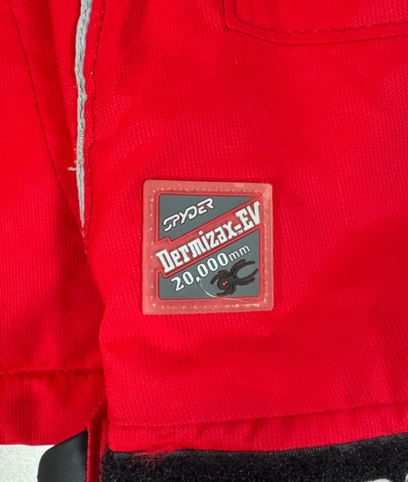 Spyder Dermizax EV Ski Snowboard Thinsulate Vented Jacket Parka Red Black Medium - Image 2 of 4