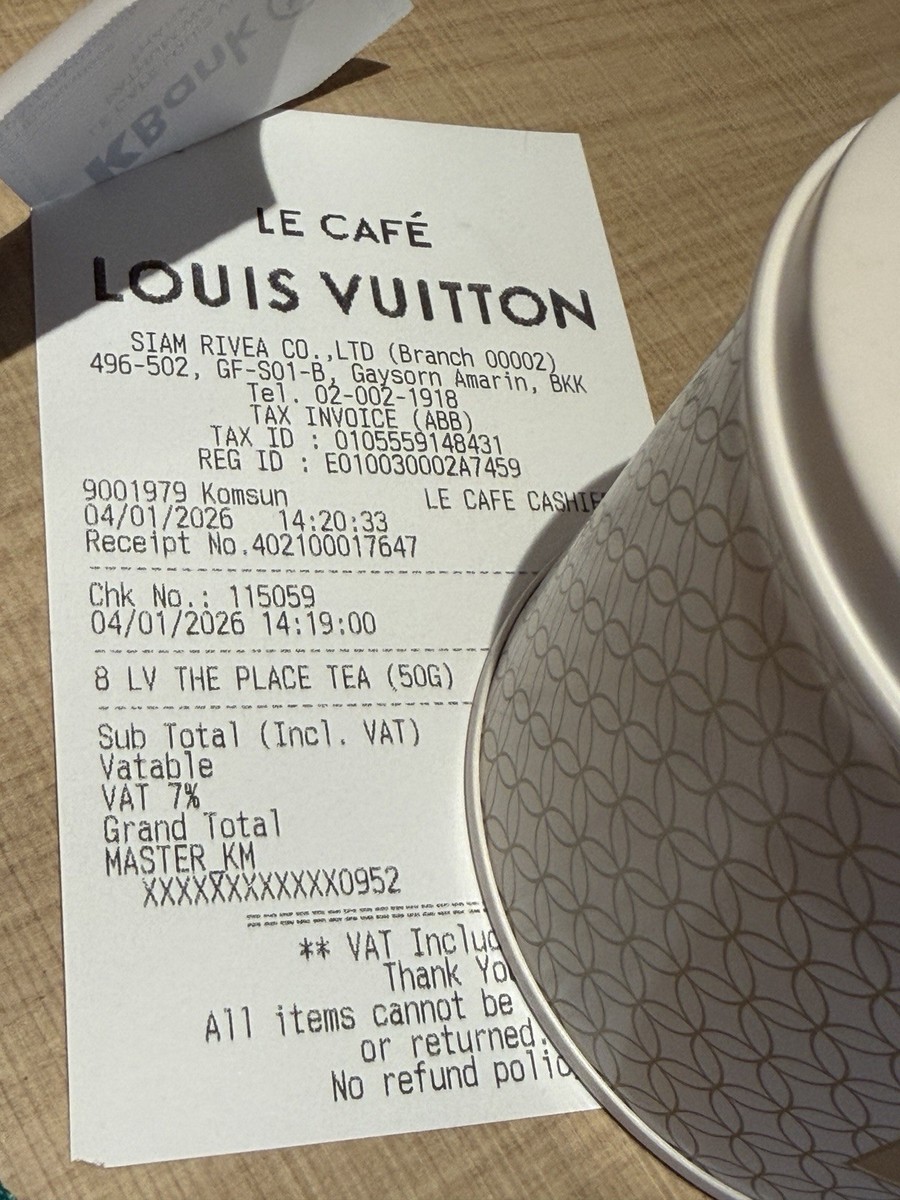 激レア✴︎タイ限定✴︎LOUIS VUITTON LE CAFÉ tea 50g Louis Vuitton Le Cafe Bangkok LV The Place Tea Brand New Fresh