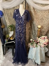   Mother Of The Bride Or Groom  s Dress Sequence, Floral Size 3 Xl