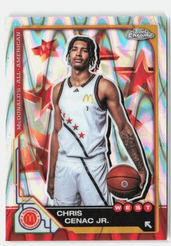2025 Topps Chrome McDonald's All American #11 Chris Cenac Jr. Raywave