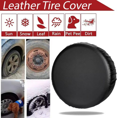 #ad 15quot; DIY Black Spare Tire Tyre Wheel Cover for Jeep Trailer RV Camper Universal $9.99