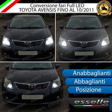 CONVERSIONE FARI FULL LED TOYOTA AVENSIS T27 fino al 10/2011 16000 LUMEN 6000K