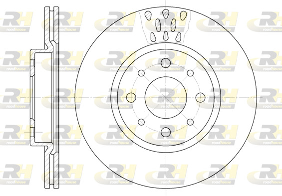 Roadhouse 2X Bremsscheiben Vorne Ø257 BelüFtet FüR Fiat Grande Punto 199_-image