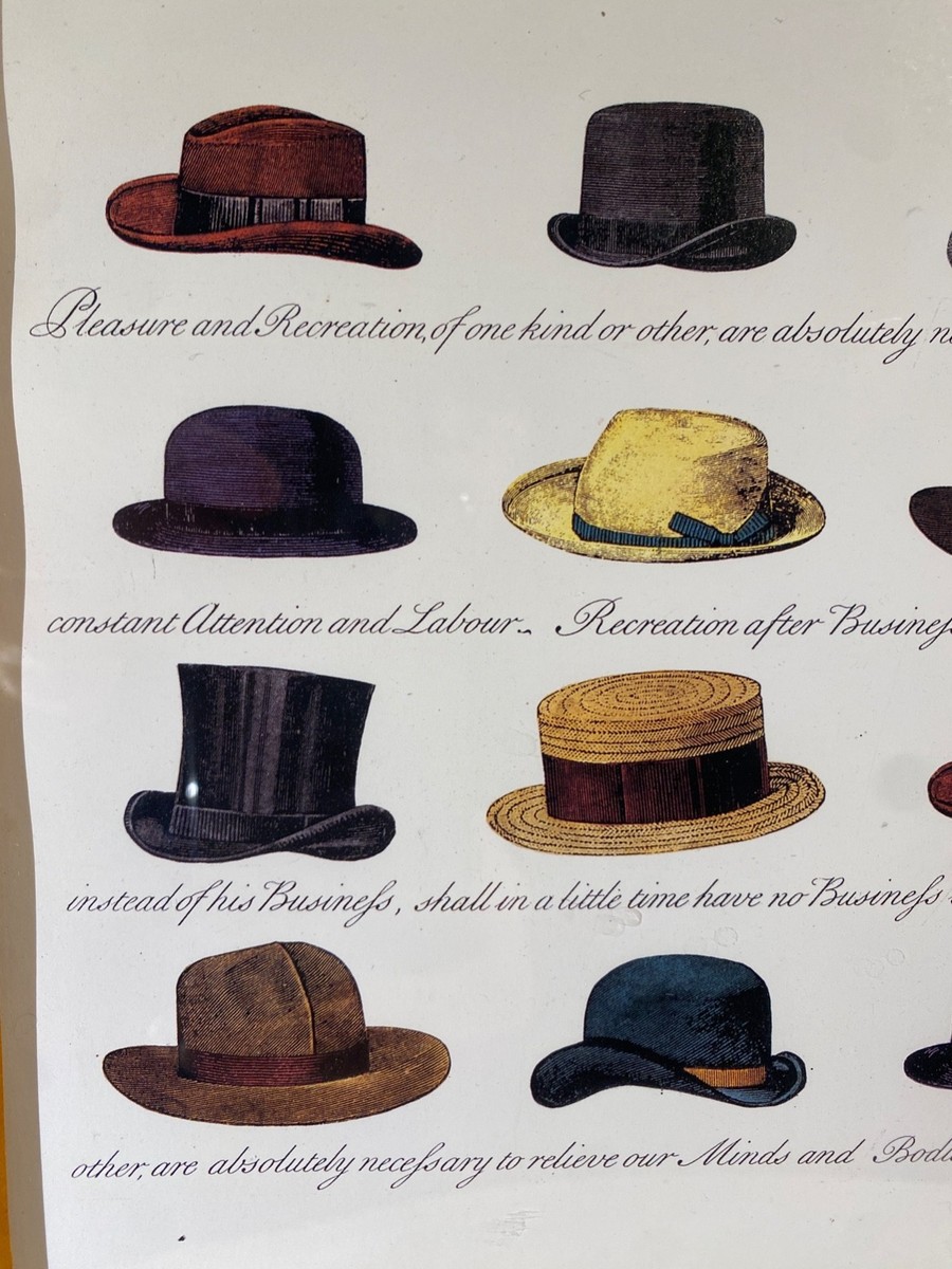 HATS By Vittorio Firenze Art Print Framed Under Glass View 4