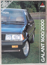 Mitsubishi Galant Saloon Brochure 1982 - 1600  2000  GL  GLS
