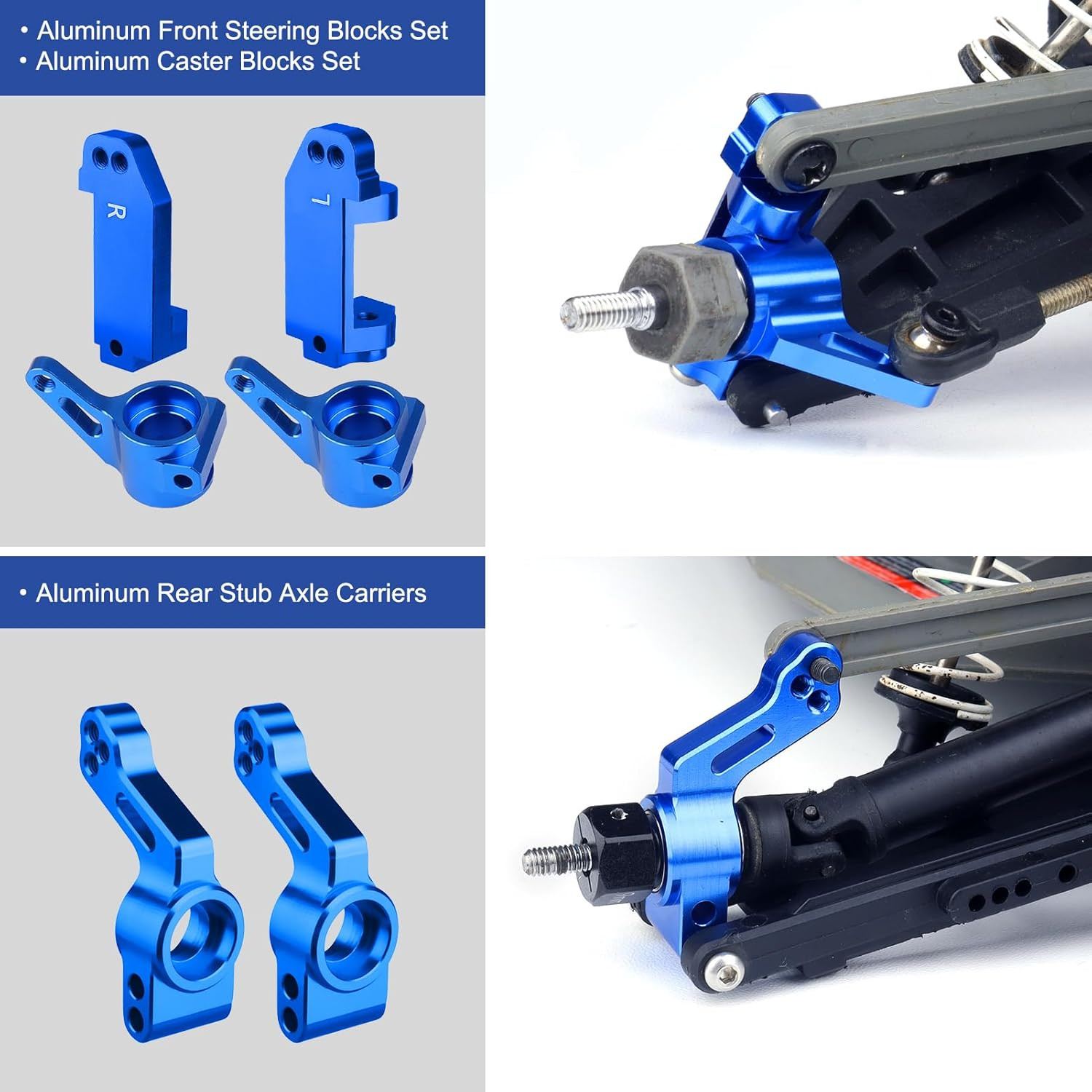 Aluminum Front Steering Blocks & Caster Blocks and Rear Stub Axle Carriers Upgra