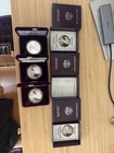 U.S. Mint American Eagle $1 Proof 1 oz .999 Silver 3 Coin Lot w/ Boxes COA