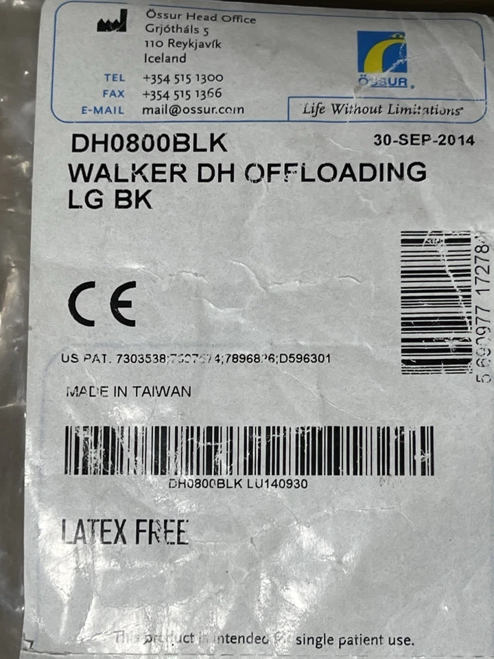 NEW LARGE L/R Ossur DH Offloading Walker Boot Foot Brace DH0800BLK +Free Evenup! - Image 4 of 4