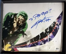 Chris Sabat Signed Autographed 16x20 Photo Roronoa Zoro One Piece Beckett R4