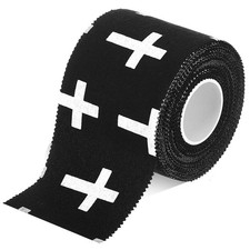 TrelaCo 1 Pcs Wrist Tape Baseball Cross Athletic 2 Inch x 7.6 Yards, Black