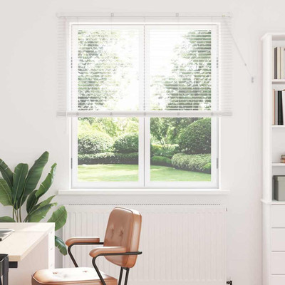 Jalousie weiß 175x40cm Alu schmal Lamellen Innenmontage Sichtschutz UV50+