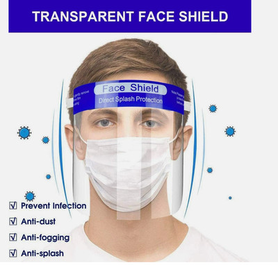 Safety Full Face Shield Reusable Washable Protection Cover Face Mask Anti-Splash