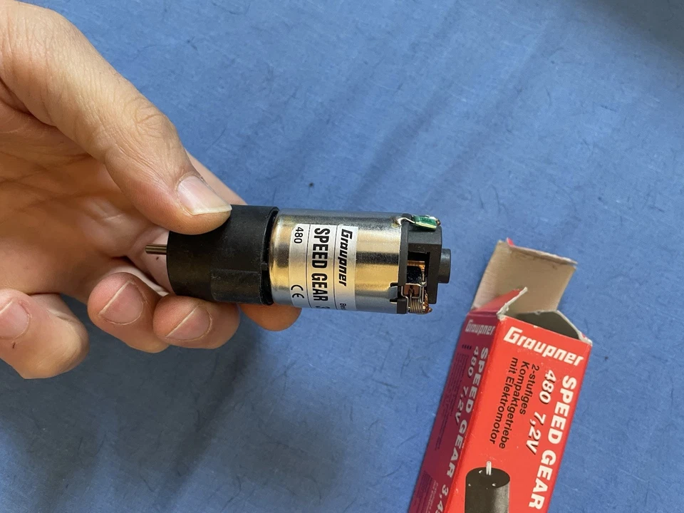 GRAUPNER ART 6501 SPEED GEAR 3,45:1 480 7,2 VOLT MOTOR - Imagen 2 de 4