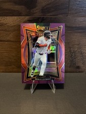 2025 Panini Select - Concourse Roman Anthony #75 Purple Prizm /75 (RC)
