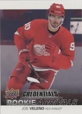 Joe Veleno 2021-22 Upper Deck Credentials #RA-39 Rookie Arrivals Red Wings