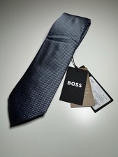 Hugo Boss Mens Open Blue Tie - NWT