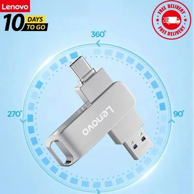 Lenovo USB Flash Drive – Type-C, Portable Data Storage for Mobile & PC