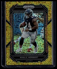 2022 Panini Prizm #52 Khalil Herbert Gold Sparkle #/24
