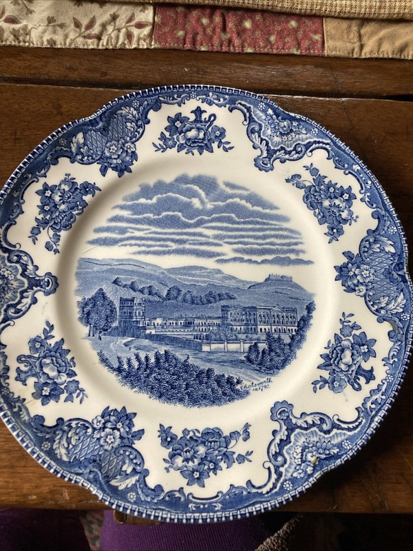 Johnson Brothers British Castles Staffordshire Blue 8” Plate Very Nice