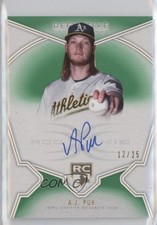 2020 Topps Definitive Collection Rookie Green 12/25 AJ Puk #DRA-AP Auto 8vc