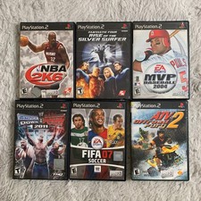 Lot of 6 Empty Playstation 2 Ps2 - Cases with Some Manuals Only No Games
