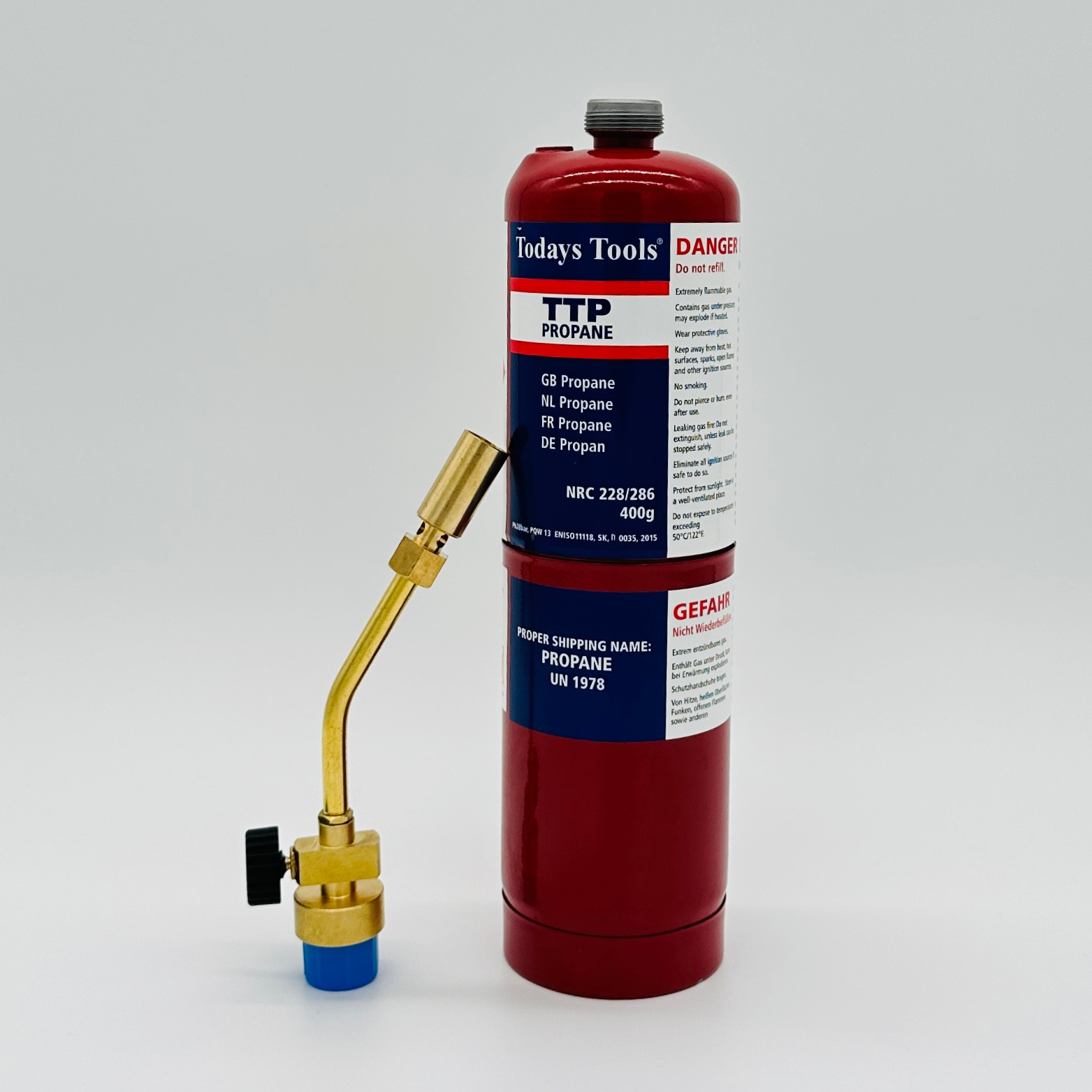 Hand Torch JH-801 with Propane Gas Cylinder 400g used for Soldering/Brazing