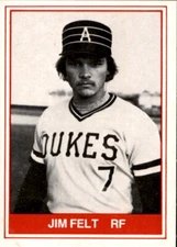 1982 Alexandria Dukes TCMA #24 Jim Felt Snellville Georgia GA - NM Baseball Card