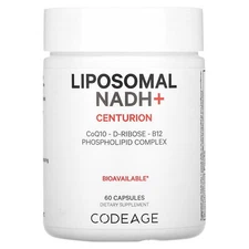 2 X Codeage, Liposomal NADH+, Centurion, 60 Capsules