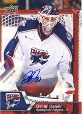 2014-15 Upper Deck AHL OSCAR DANSK Autograph Auto #142 Falcons Blue Jackets