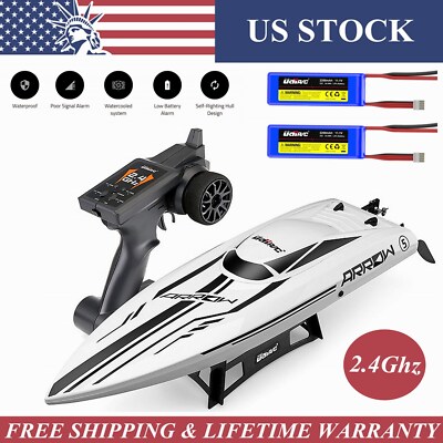 UDI005 Brushless RC Boat 2.4Ghz High Speed Remote Control Boat w/ 2 Batteries US
