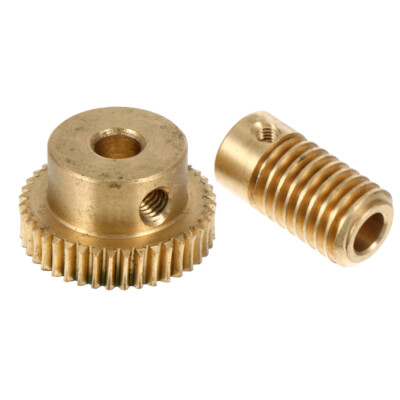2 Pcs Small Modulus Wormel  Worm Wheel Worm Worm Wheel