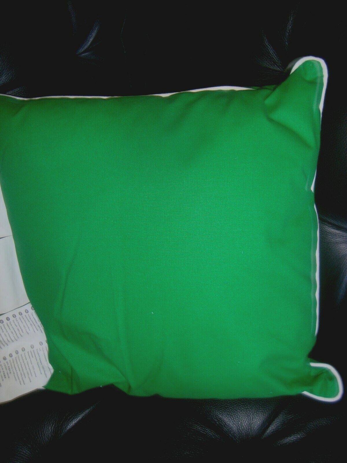 IKEA Cushion 16 x 16" (40x40cm) Pillow Green White With Love
