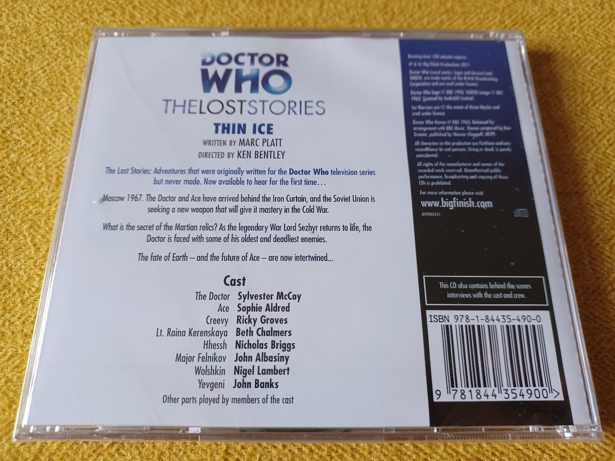 Doctor Who: The Lost Stories - Thin Ice - Big Finish 2xCD SEALED Sylvester  McCoy | eBay UK