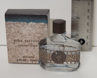 John Varvatos ARTISAN ACQUA EDT 0.5 fl oz /15 ml (Mini Travel Splash, Screw Top)