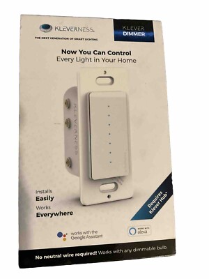 Kleverness Klever Smart Dimmer Switch - White - Brand NEW