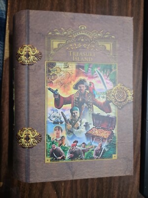 Master Pieces ''Treasure Island'' 1000 Piece Jigsaw Puzzle In Book Shaped Box 17d