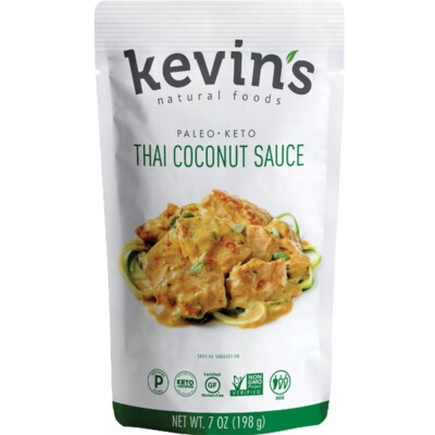 Kevin's Natural Foods Thai Coconut Sauce - 7 oz - Keto, Gluten Free, Vegetarian