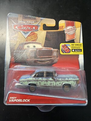 DISNEY PIXAR CARS ANDY VAPORLOCK RUST-EZE RACING NEW 1:55