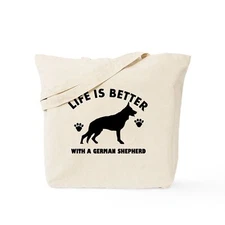 CafePress German Shepherd Breed Design Tote Bag (621252725)