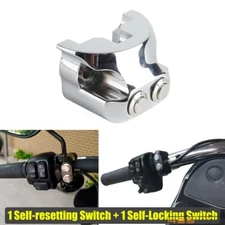 1" Handlebar Air Ride Suspension Control Switch Self-Locking with Self-Resetting