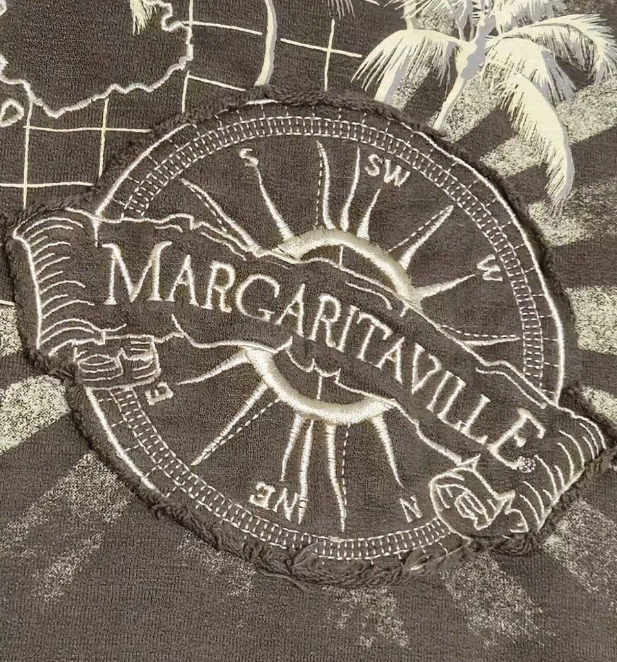 Jaqueta Masculina MARGARITAVILLE Pequena Zíper Completo Marrom 100% Algodão (Nunca Usada) - Imagem 3 de 4