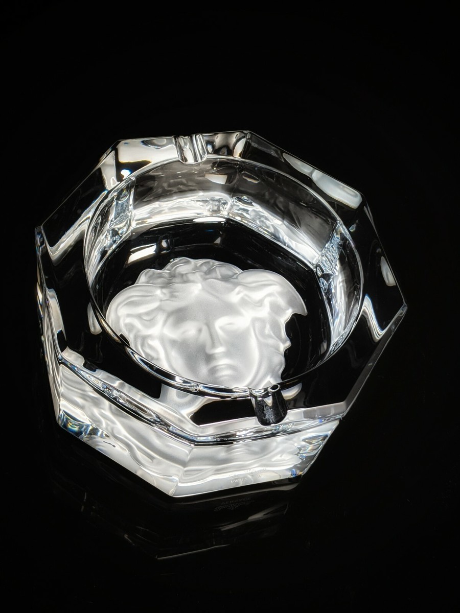 Versace クリスタル灰皿 メデューサ Medusa Lumière Haze Ashtray 5.1