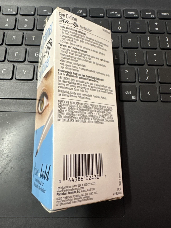 Physicians Formula Eye Definer Felt-Tip Eye Marker Ultra Black 2430. Brand New. - Image 2 of 2