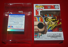 Wrestler WWE Dude Love MICK FOLEY Owww! Signed Funko POP PSA 9A81102