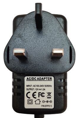 POWER SUPPLY FOR THE YAMAHA RM1X SEQUENCER ADAPTER UK 12V (2 METER